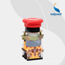 Botón de emergencia de alta calidad Saipwell / botón plano bajo con luz LAY50-AA-Z